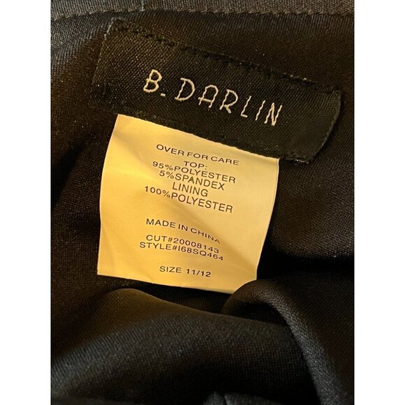 B.DARLIN Black Off The Shoulder Crop Top NEW Size 11/12 - Picture 7 of 7